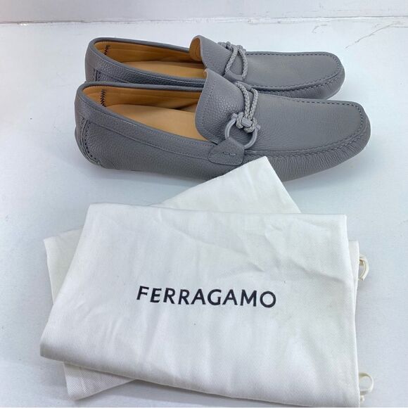 Salvatore Ferragamo Men’s Drive Gancini-buckle leather loafers - Picture 3 of 9